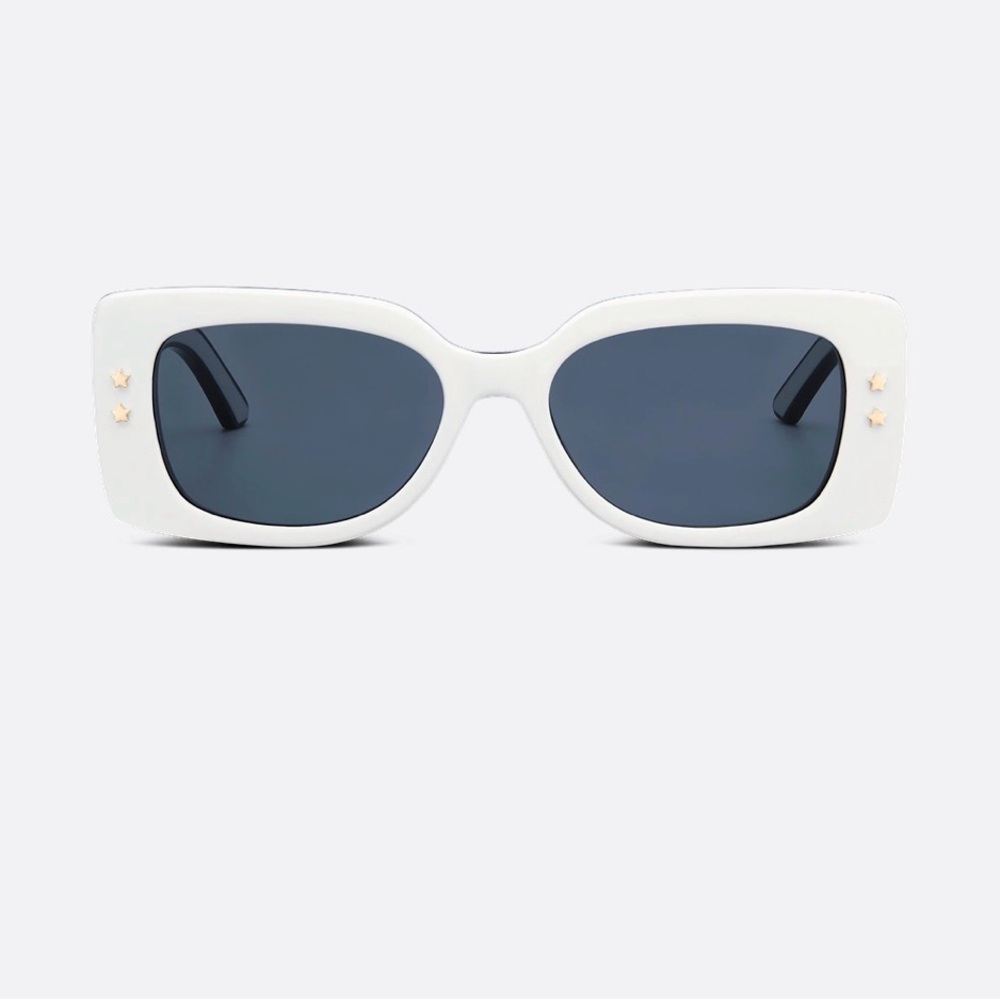 Diorpacific S1u White Rectangular Sunglasses Refe… - image 2